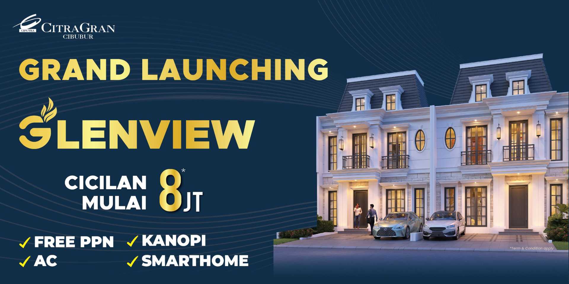 Grand Launching Glenview Cicilan Mulai 8 Juta - CitraGran Cibubur | Perumahan Baru Lokasi Strategis Cibubur grand launching glenview cicilan mulai 8 juta   citragran cibubur | perumahan baru lokasi strategis cibubur
