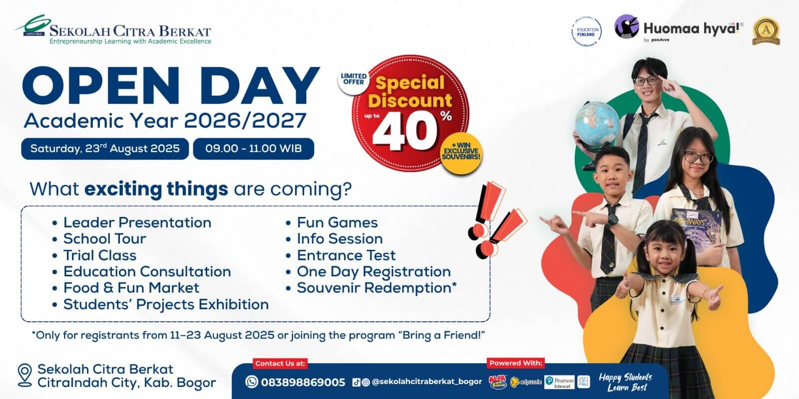 Open Day Academic Year CitraIndah City - CitraGran Cibubur | Perumahan Baru Lokasi Strategis Cibubur open day academic year citraindah city   citragran cibubur | perumahan baru lokasi strategis cibubur